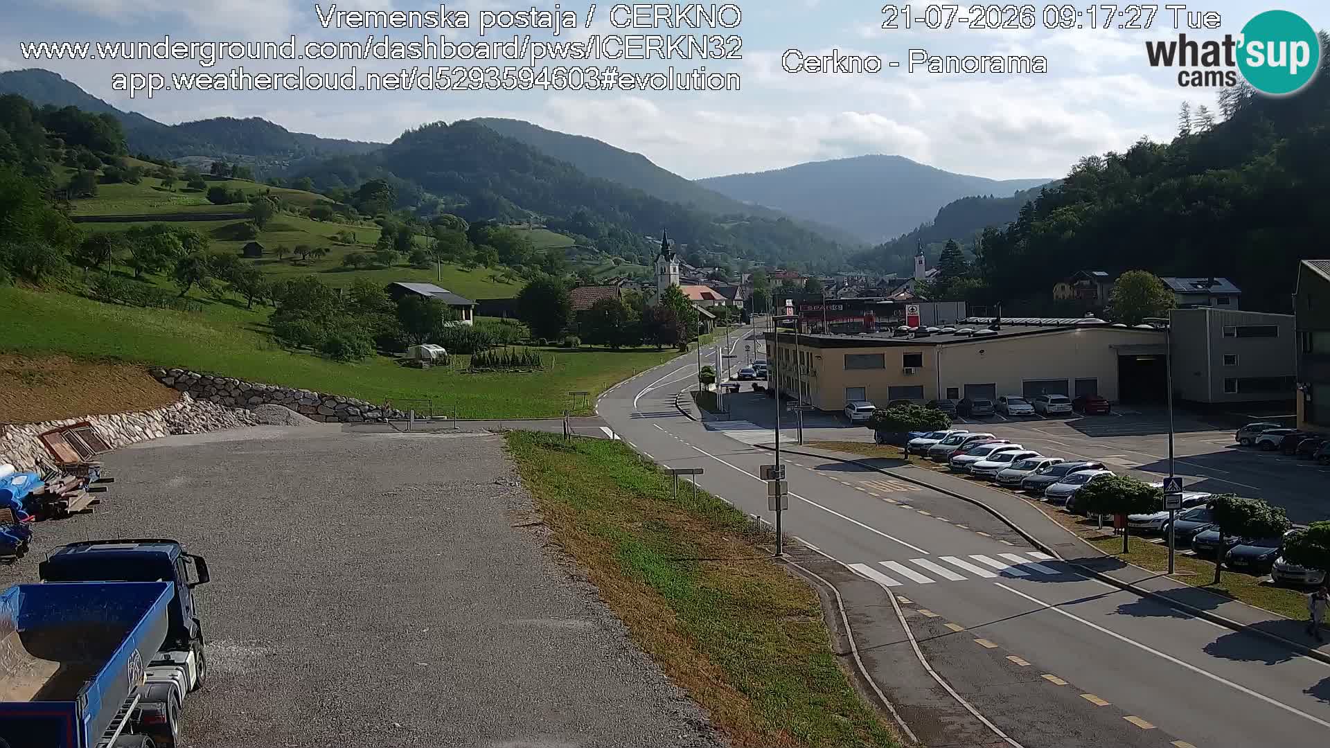 Cerkno Stadteingang Live-Webcam
