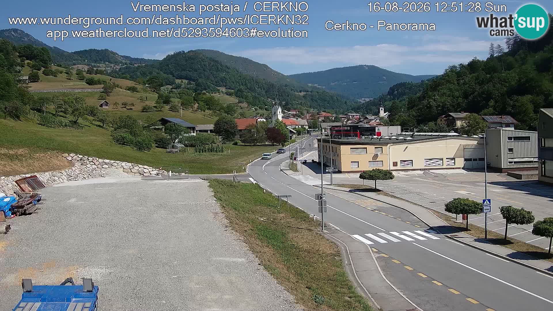 Cerkno ulaz u grad – Kamera uživo