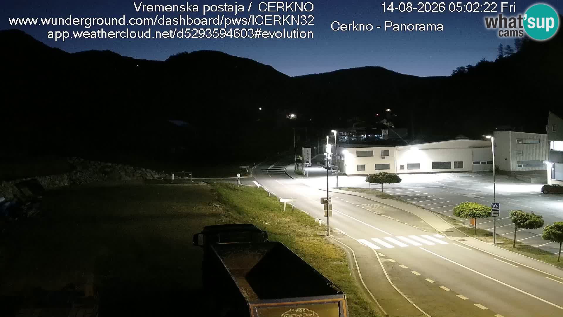 Cerkno entrada a la ciudad Webcam en vivo