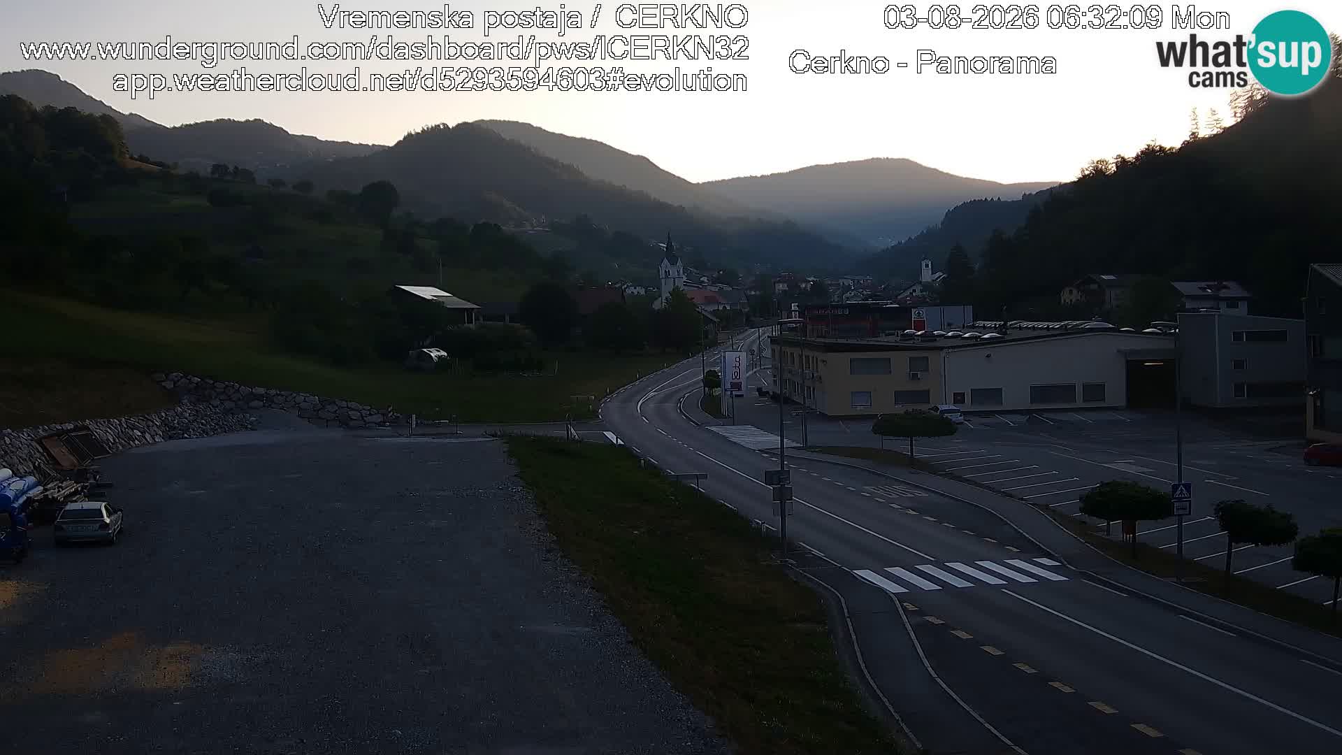 Cerkno Stadteingang Live-Webcam