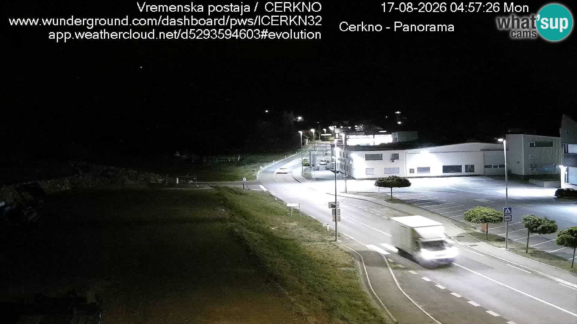 Webcam en direct – Entrée de la ville de Cerkno