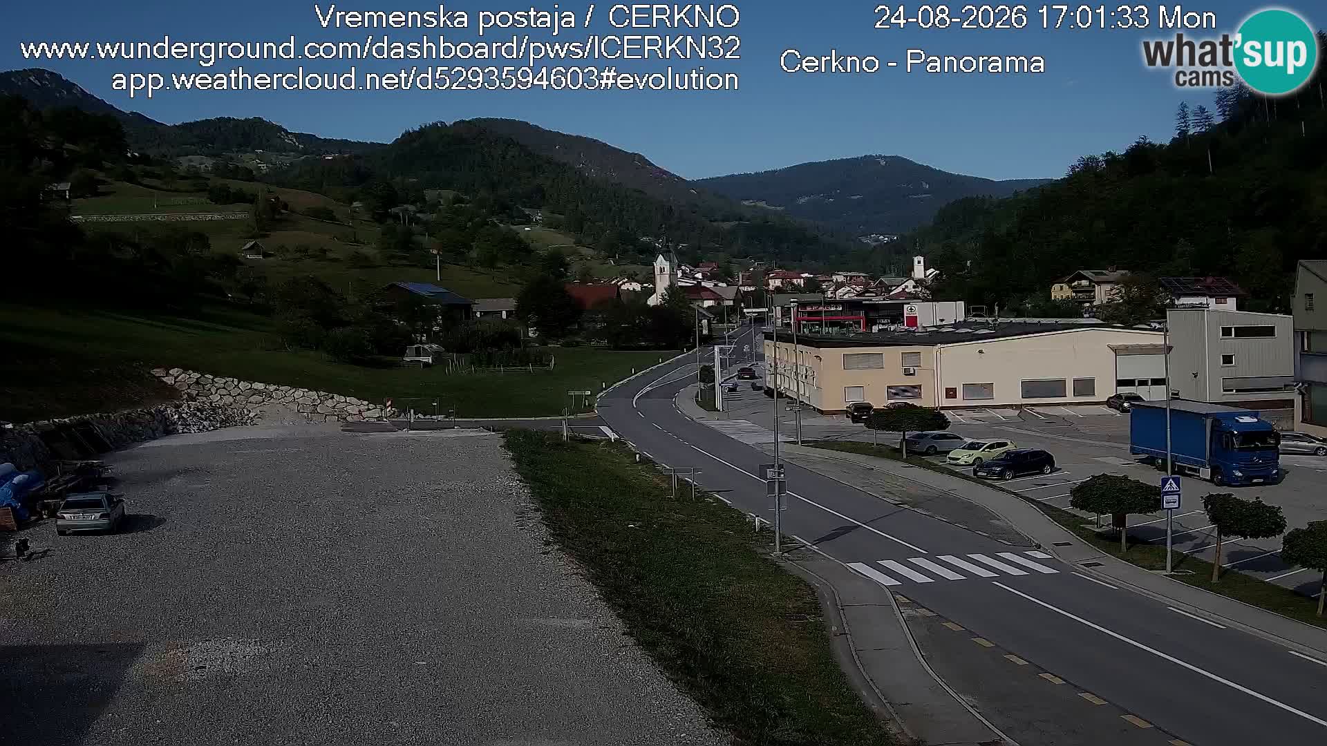 Cerkno Stadteingang Live-Webcam