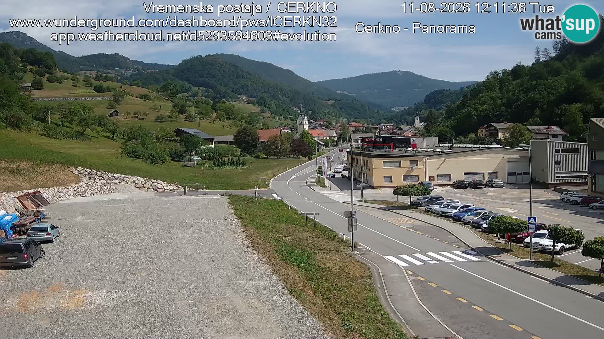 Cerkno Stadteingang Live-Webcam