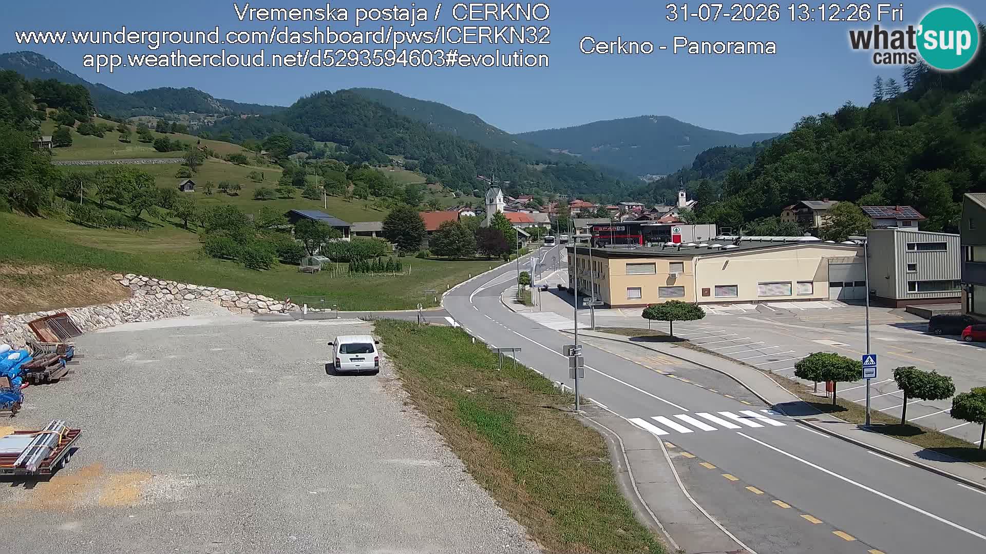 Cerkno ulaz u grad – Kamera uživo