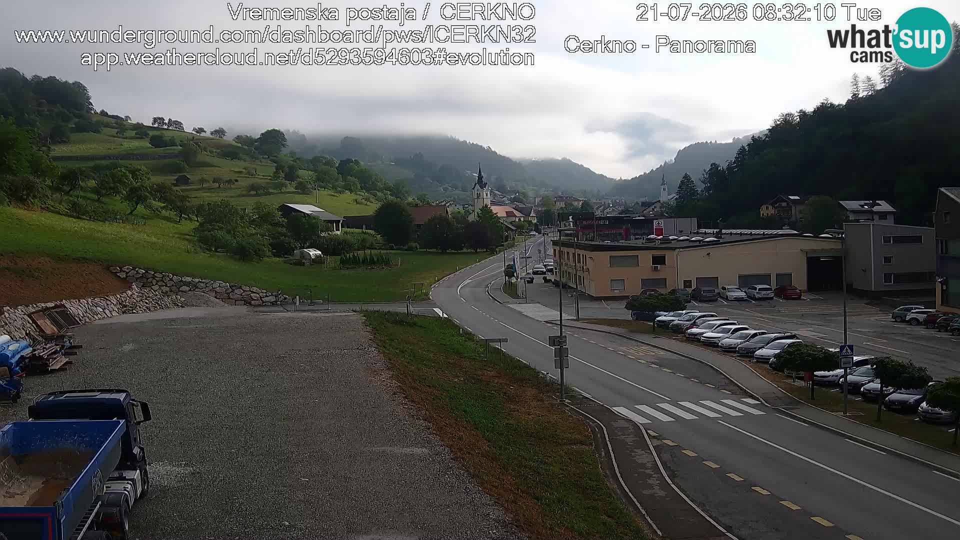 Cerkno Stadteingang Live-Webcam