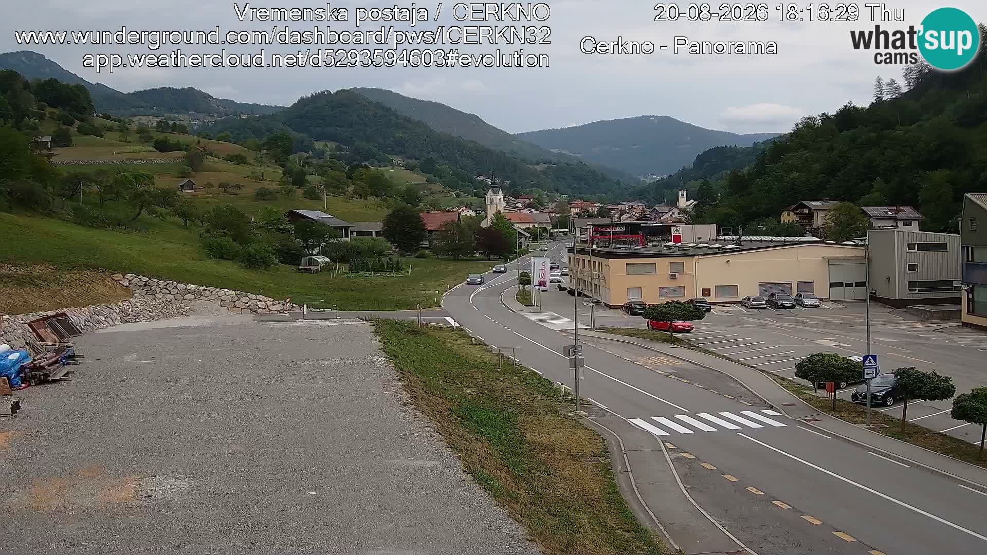Cerkno ulaz u grad – Kamera uživo