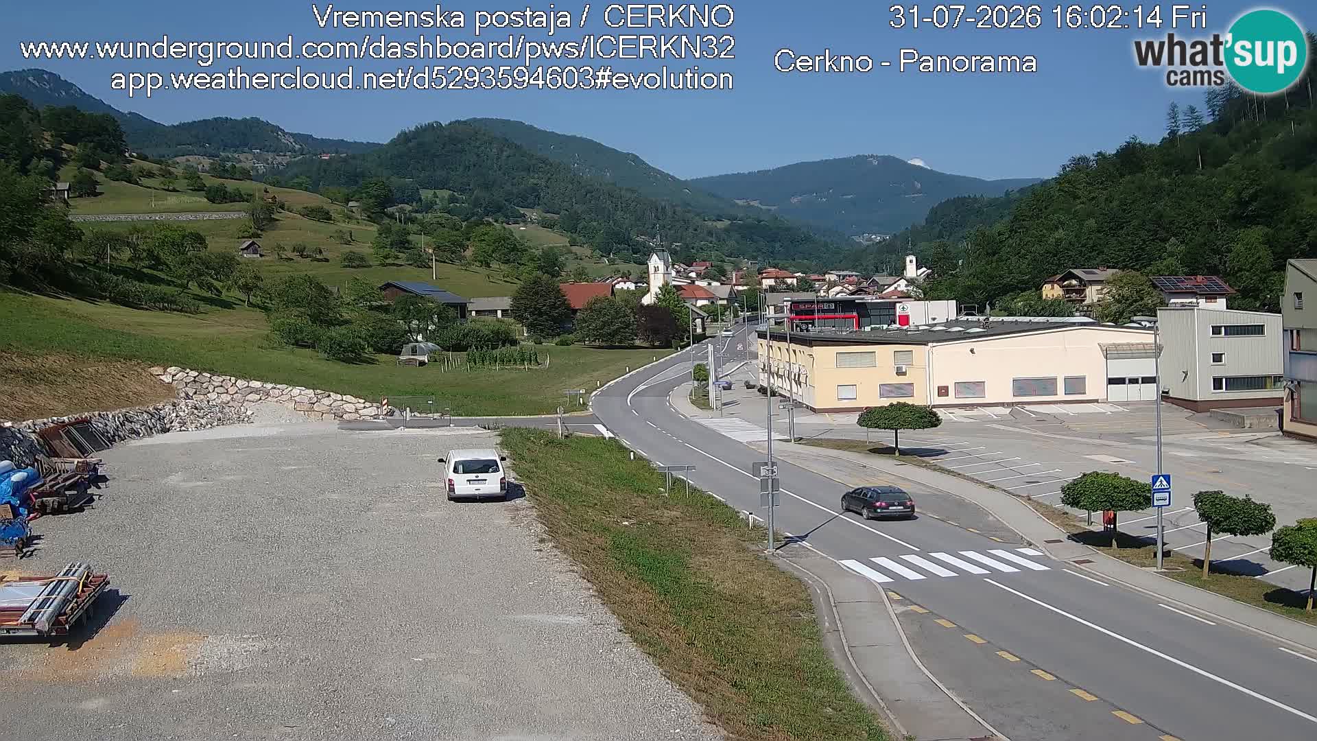 Cerkno Stadteingang Live-Webcam