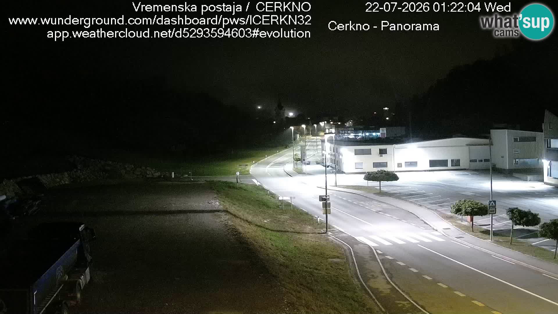 Webcam en direct – Entrée de la ville de Cerkno
