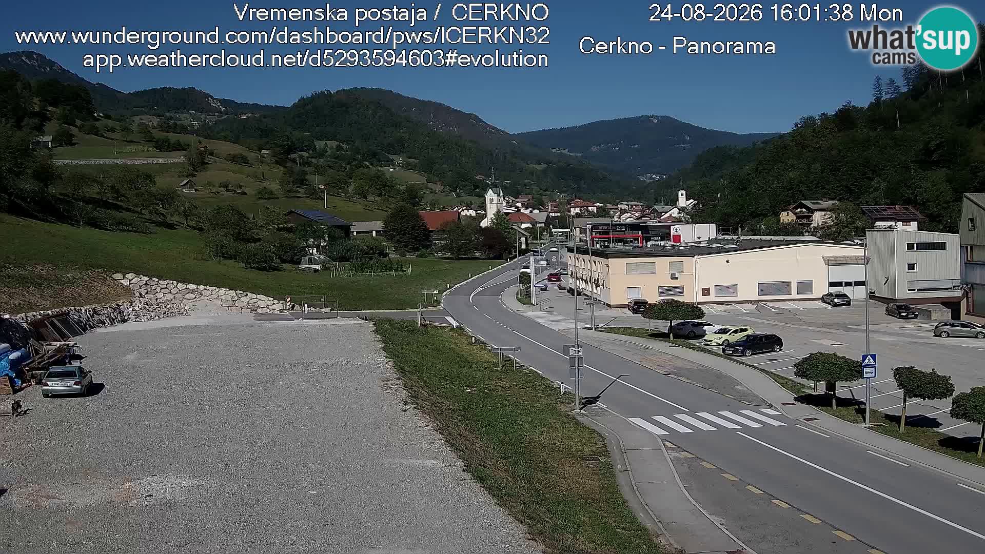 Cerkno ulaz u grad – Kamera uživo