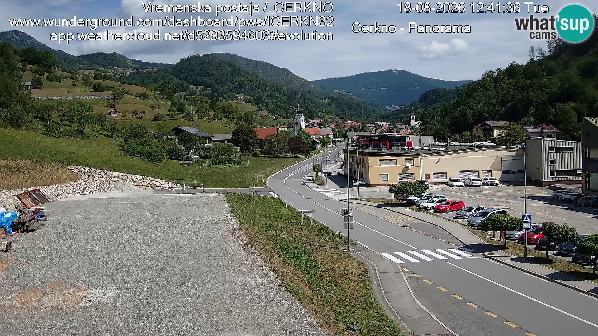 Webcam Ingresso Città di Cerkno