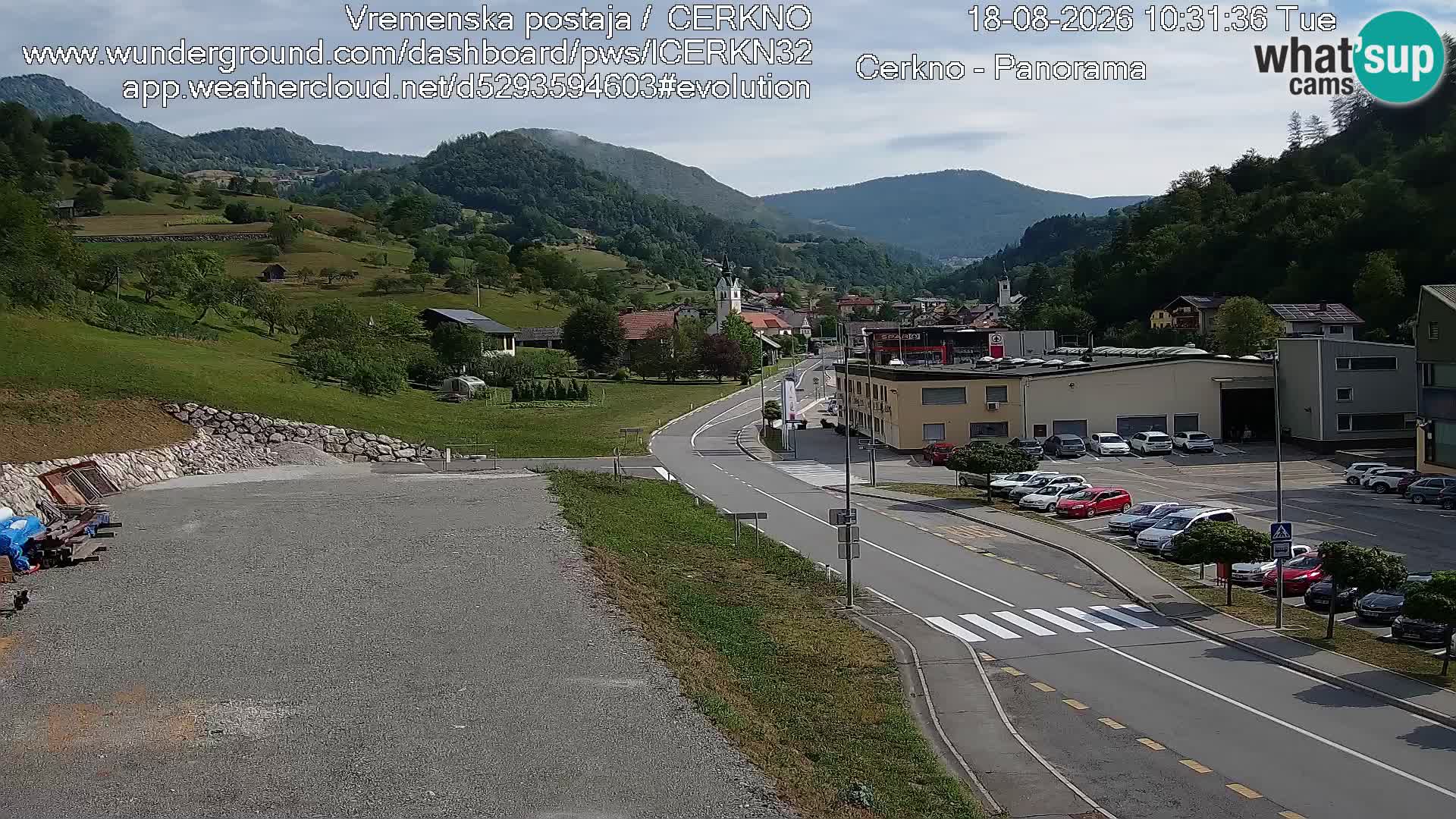 Cerkno Stadteingang Live-Webcam