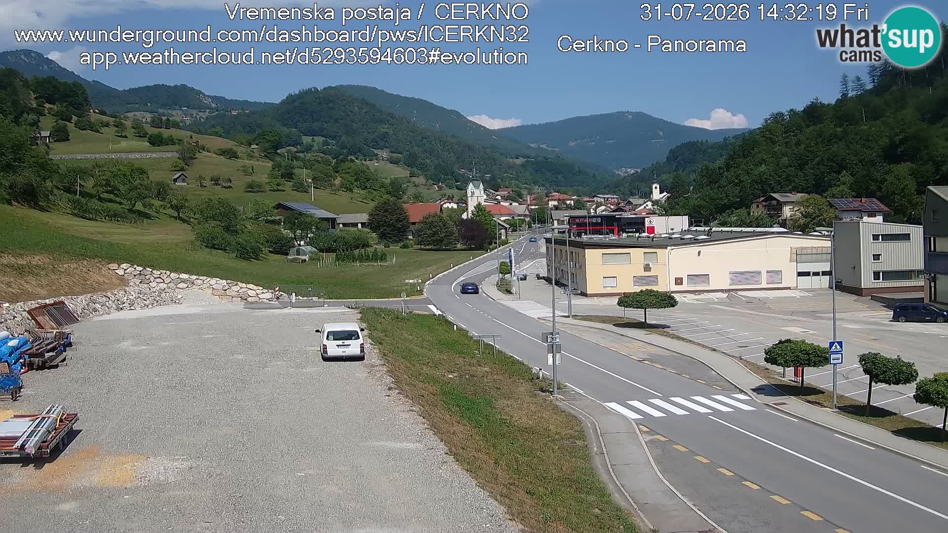 Cerkno ulaz u grad – Kamera uživo