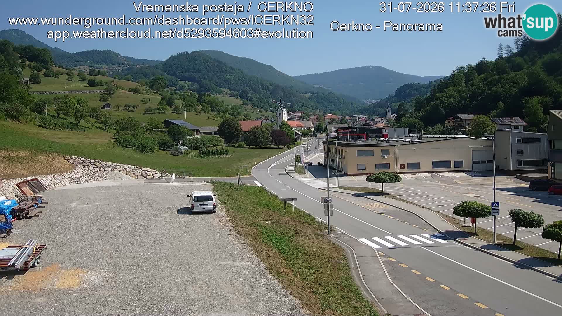 Webcam Ingresso Città di Cerkno