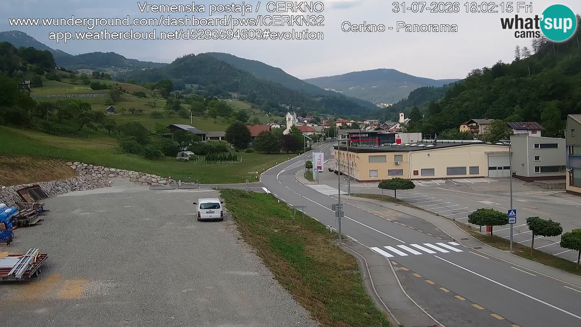 Cerkno ulaz u grad – Kamera uživo