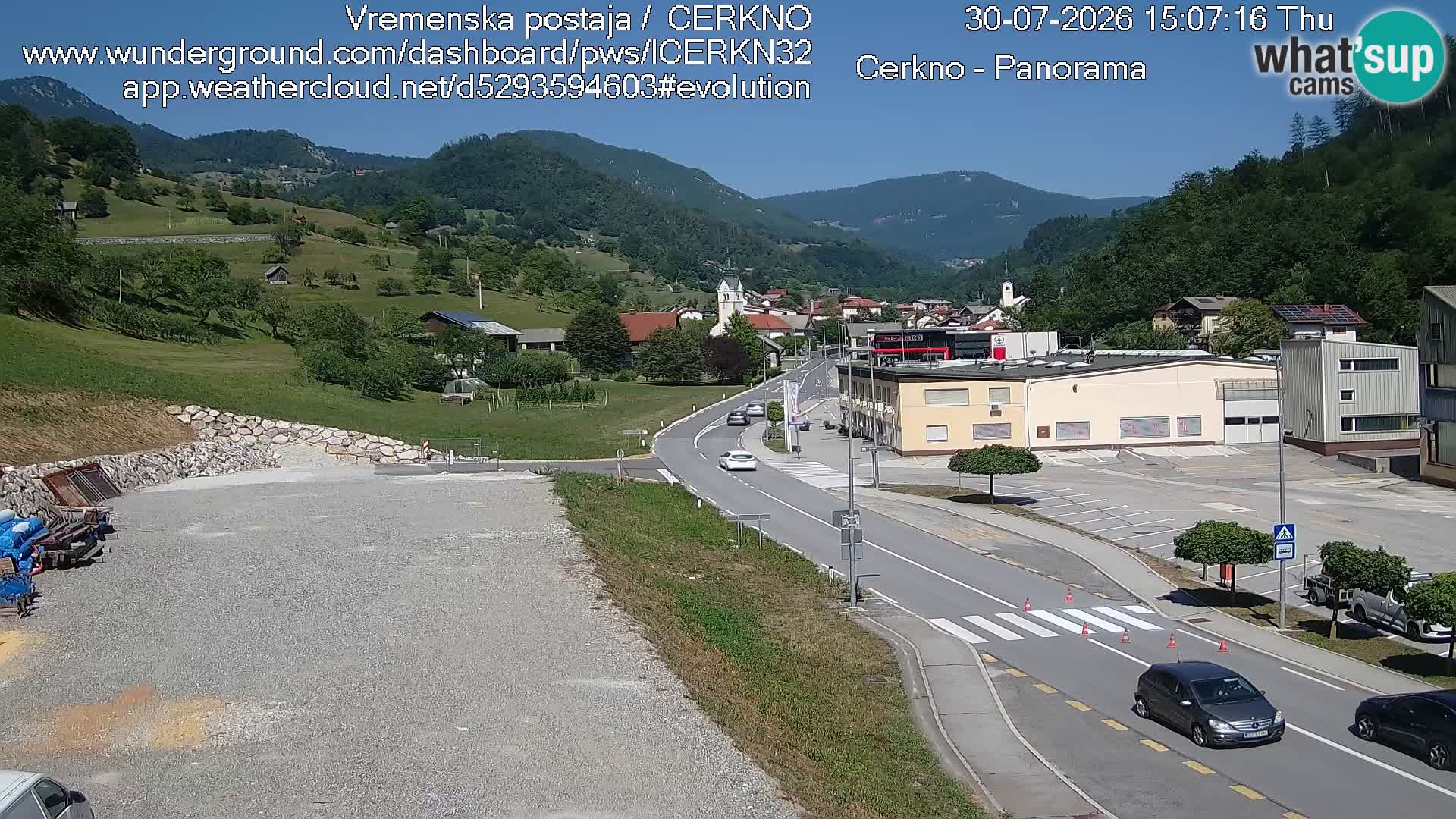 Webcam Ingresso Città di Cerkno