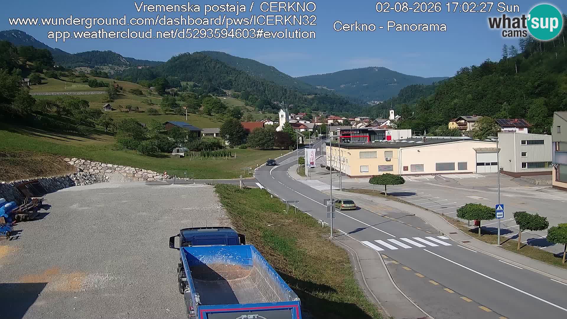 Cerkno ulaz u grad – Kamera uživo