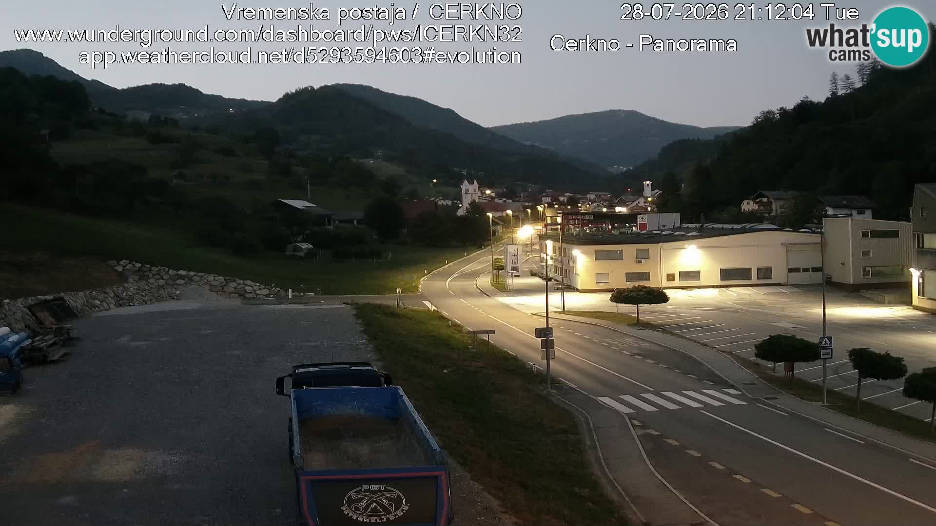 Cerkno ulaz u grad – Kamera uživo