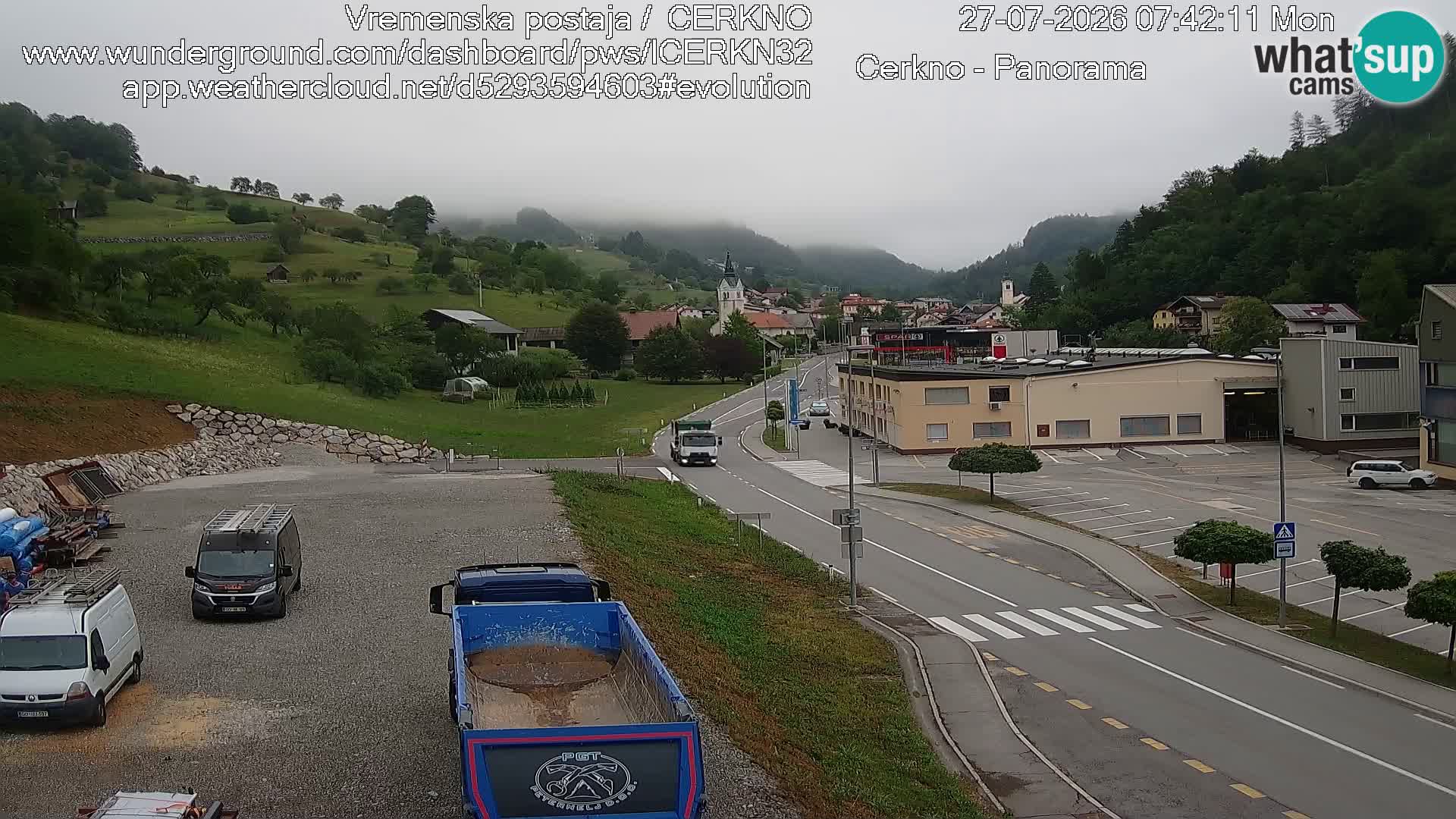 Cerkno ulaz u grad – Kamera uživo
