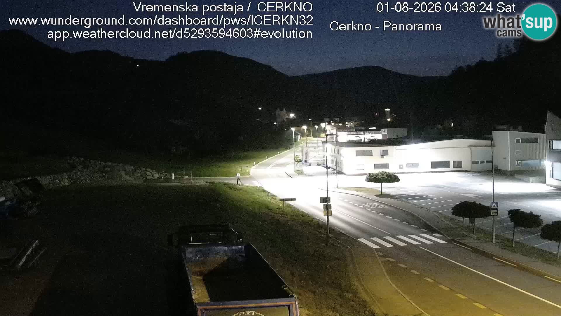Cerkno city entrance Live Webcam