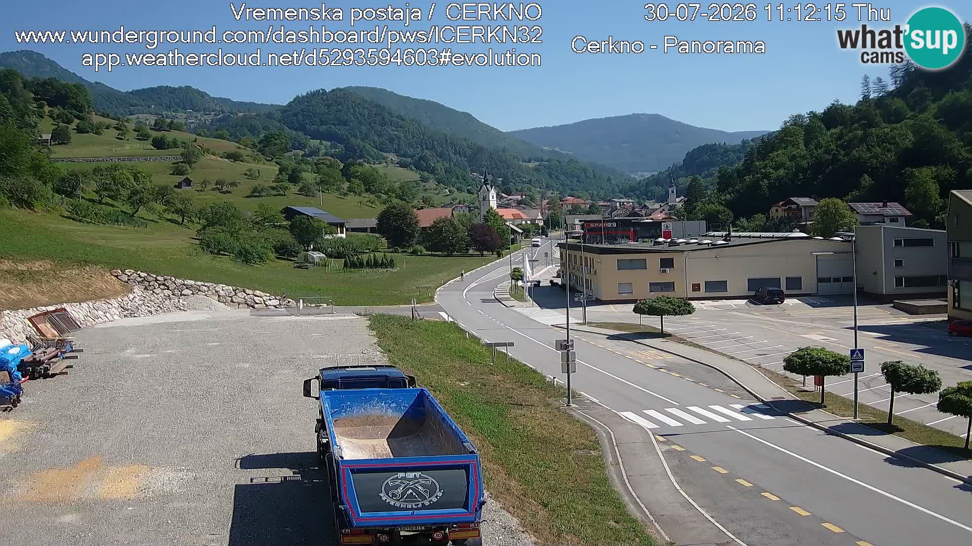 Cerkno Stadteingang Live-Webcam