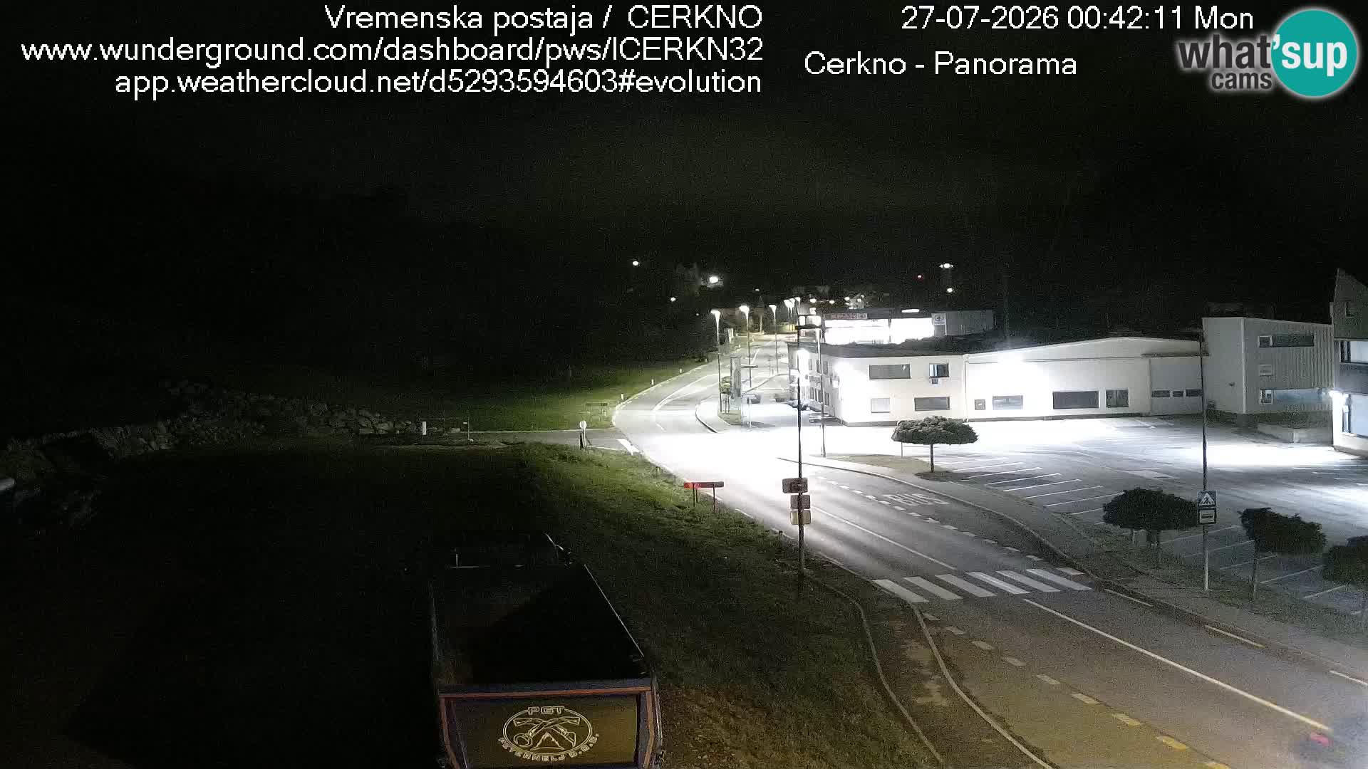 Webcam en direct – Entrée de la ville de Cerkno