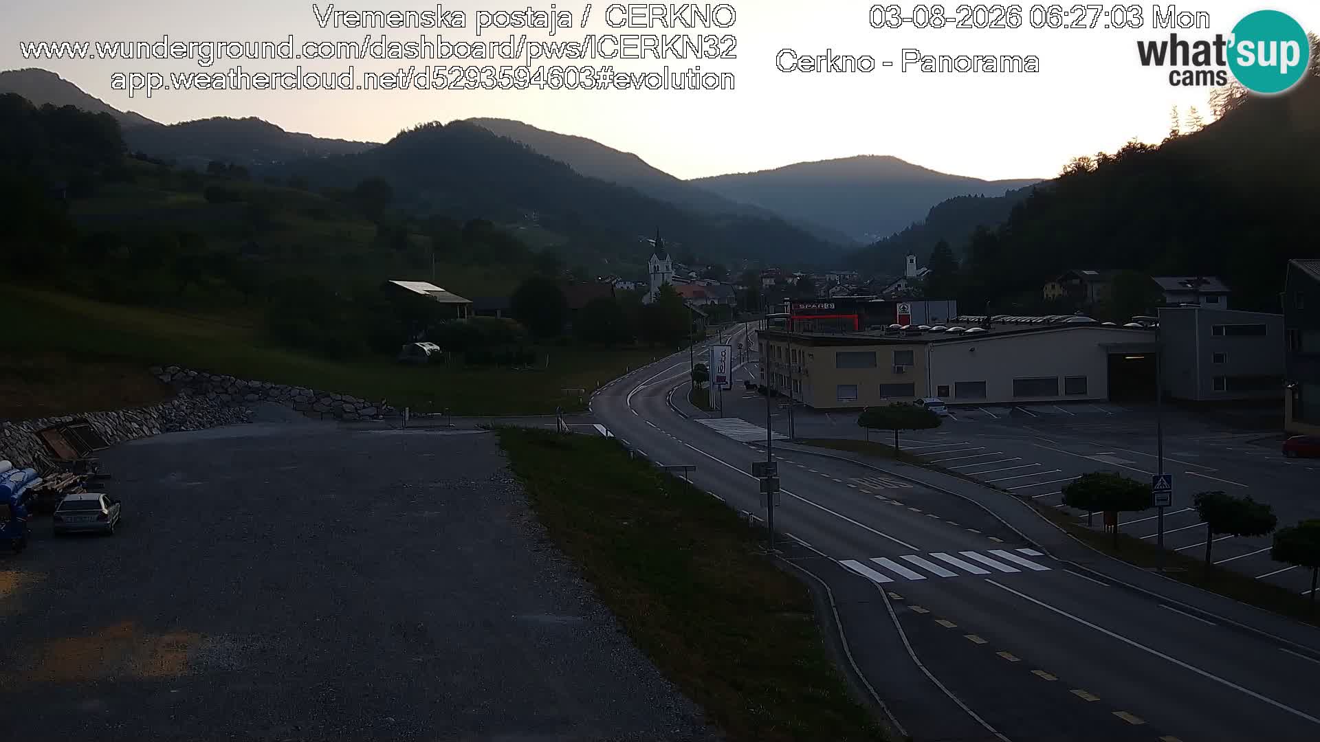 Cerkno ulaz u grad – Kamera uživo