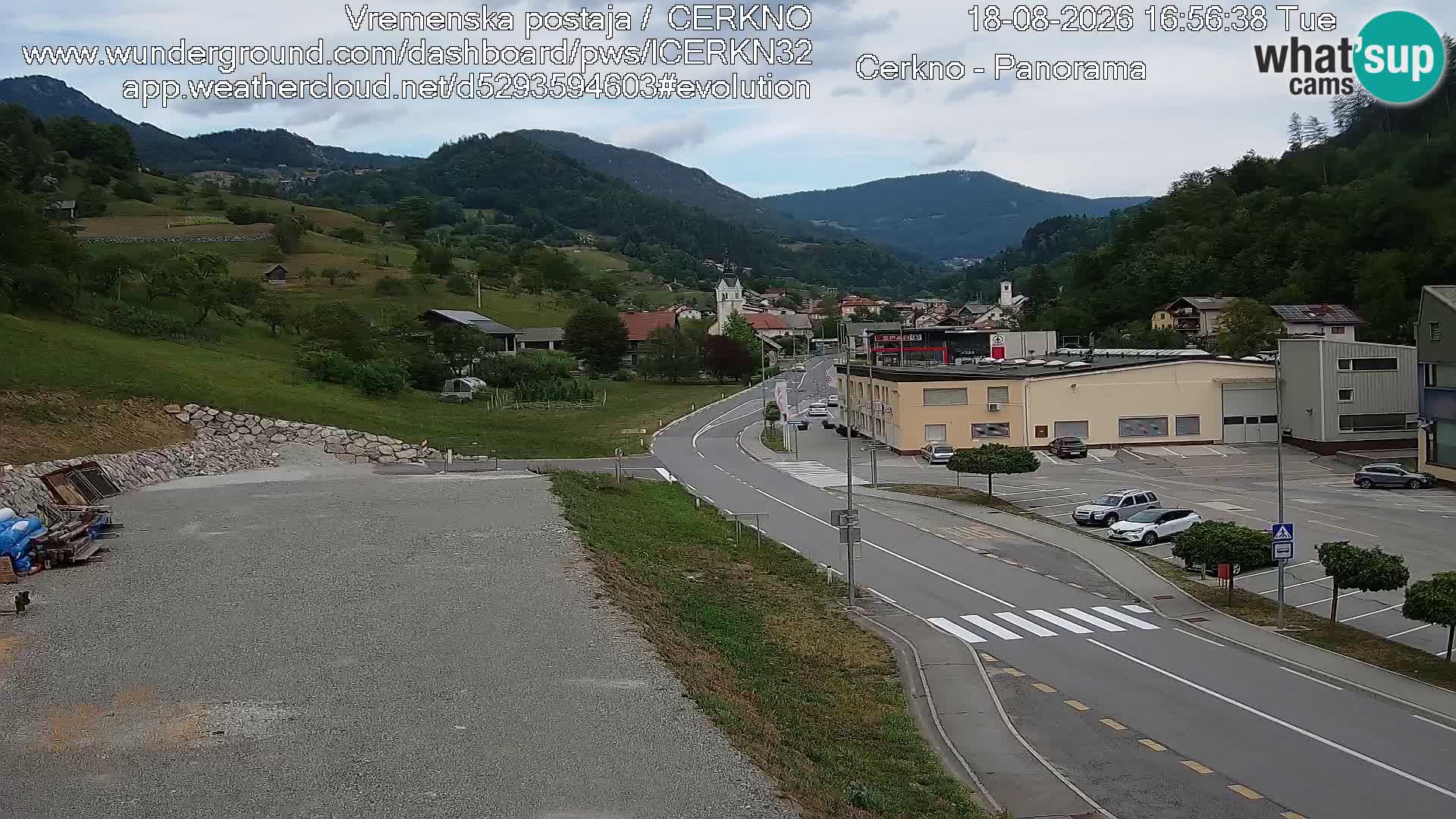 Webcam Ingresso Città di Cerkno