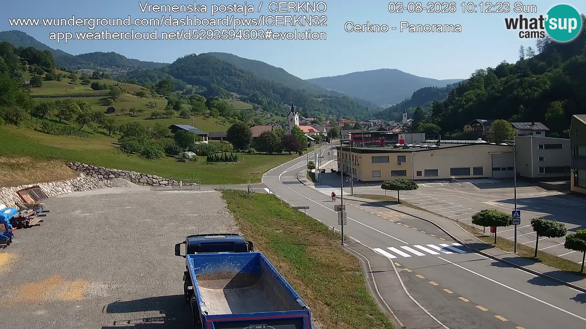Cerkno entrada a la ciudad Webcam en vivo