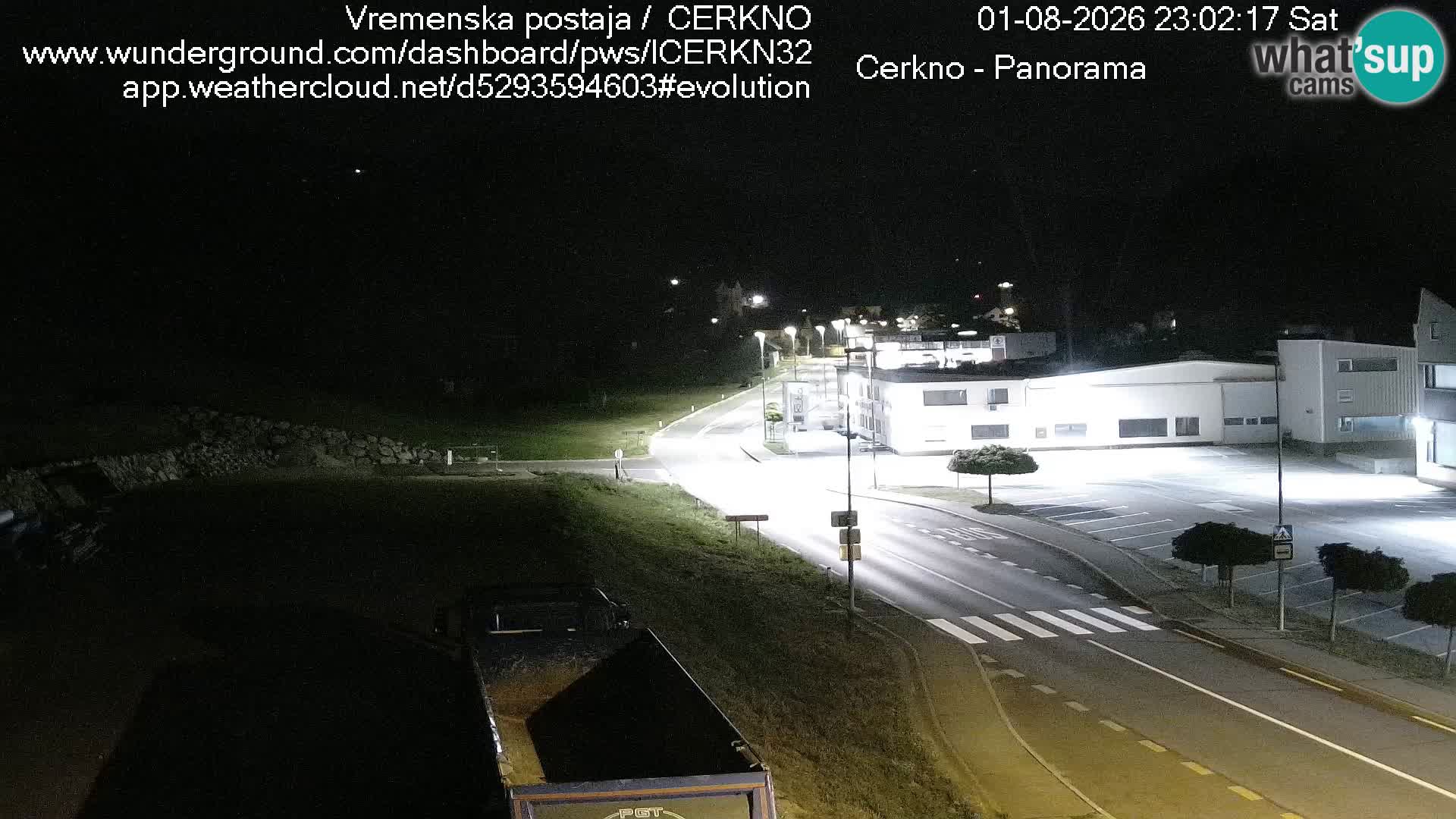 Cerkno city entrance Live Webcam
