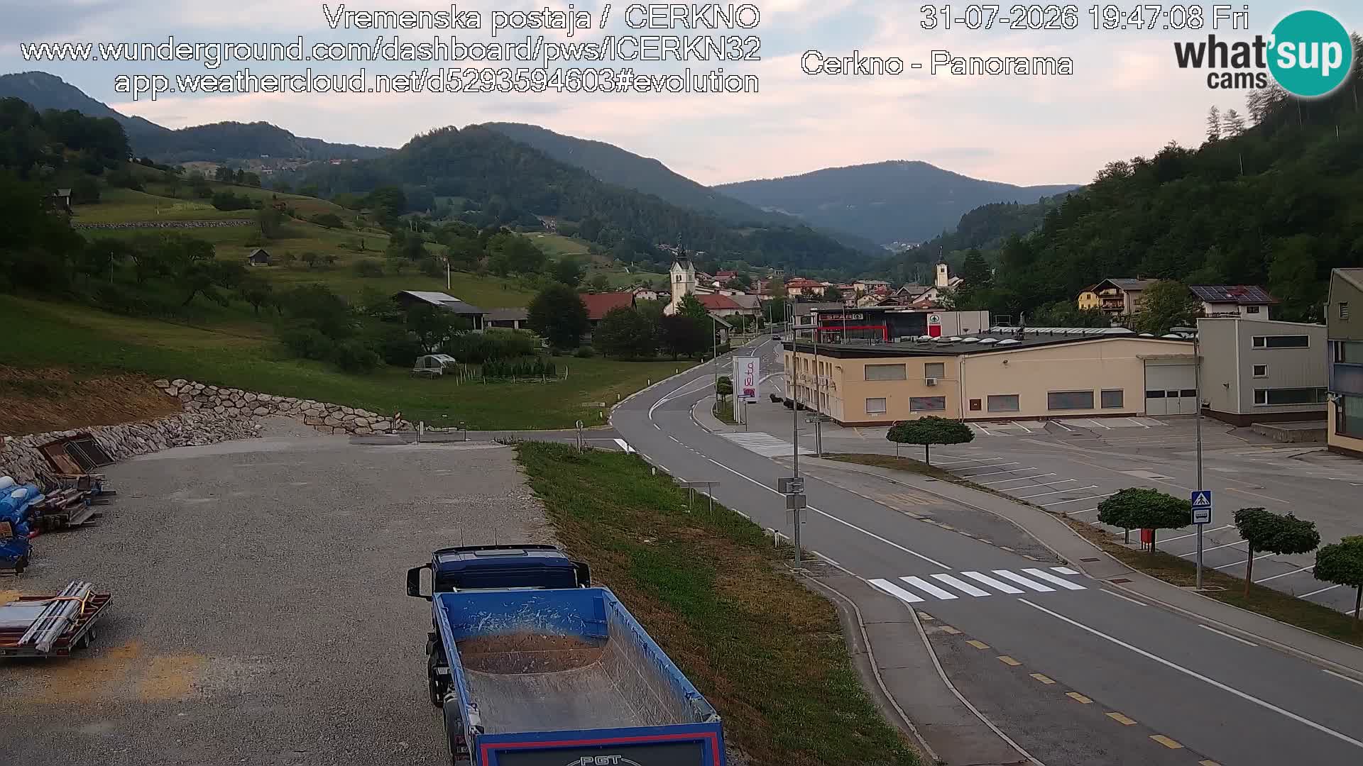 Cerkno ulaz u grad – Kamera uživo