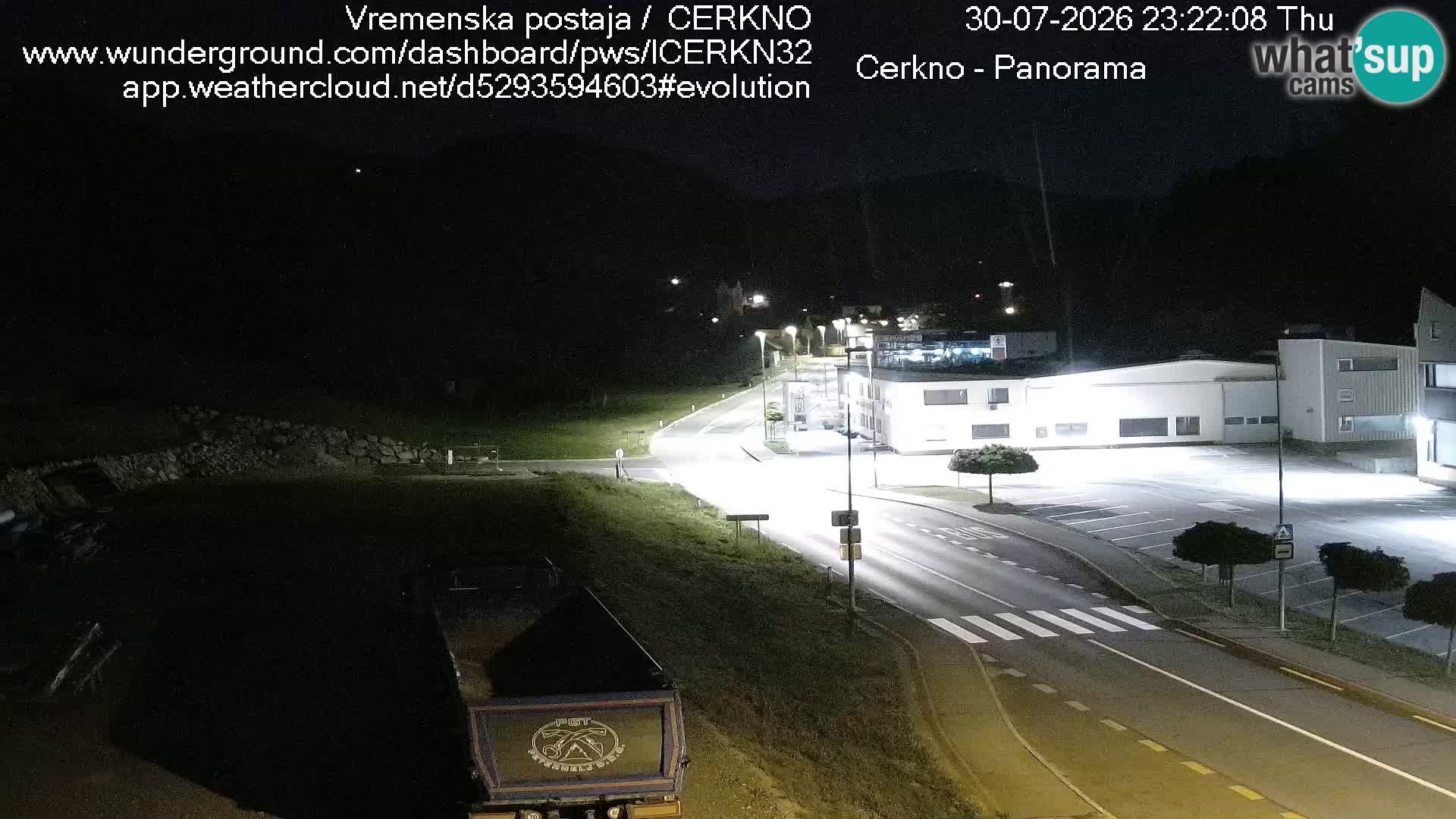 Cerkno city entrance Live Webcam