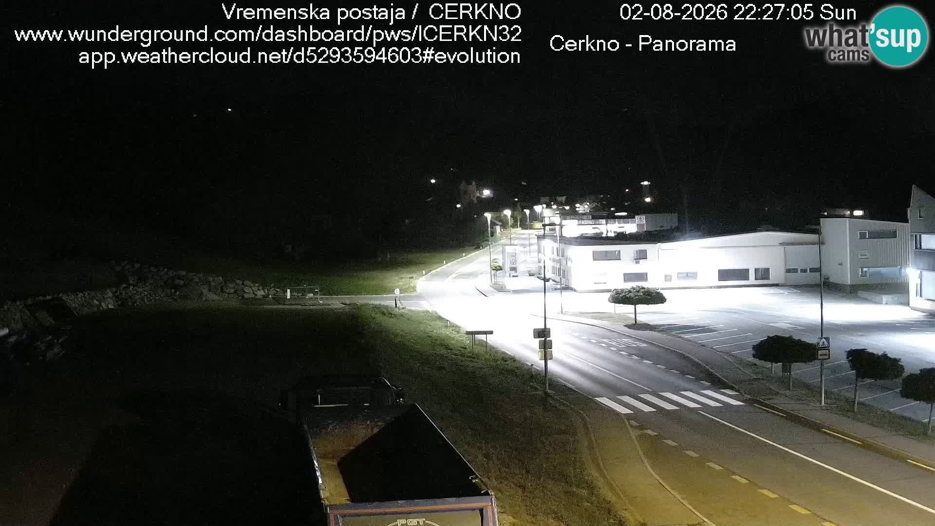 Cerkno city entrance Live Webcam
