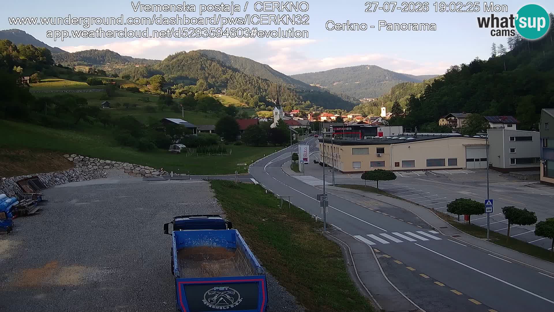 Cerkno entrada a la ciudad Webcam en vivo