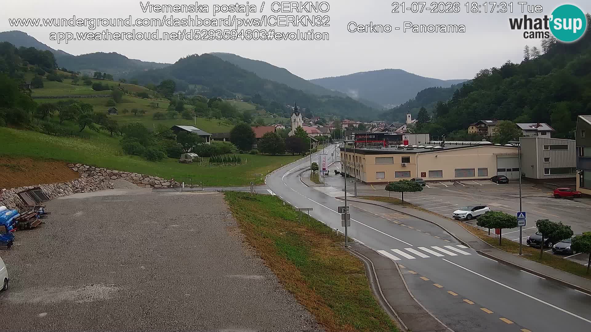 Webcam Ingresso Città di Cerkno
