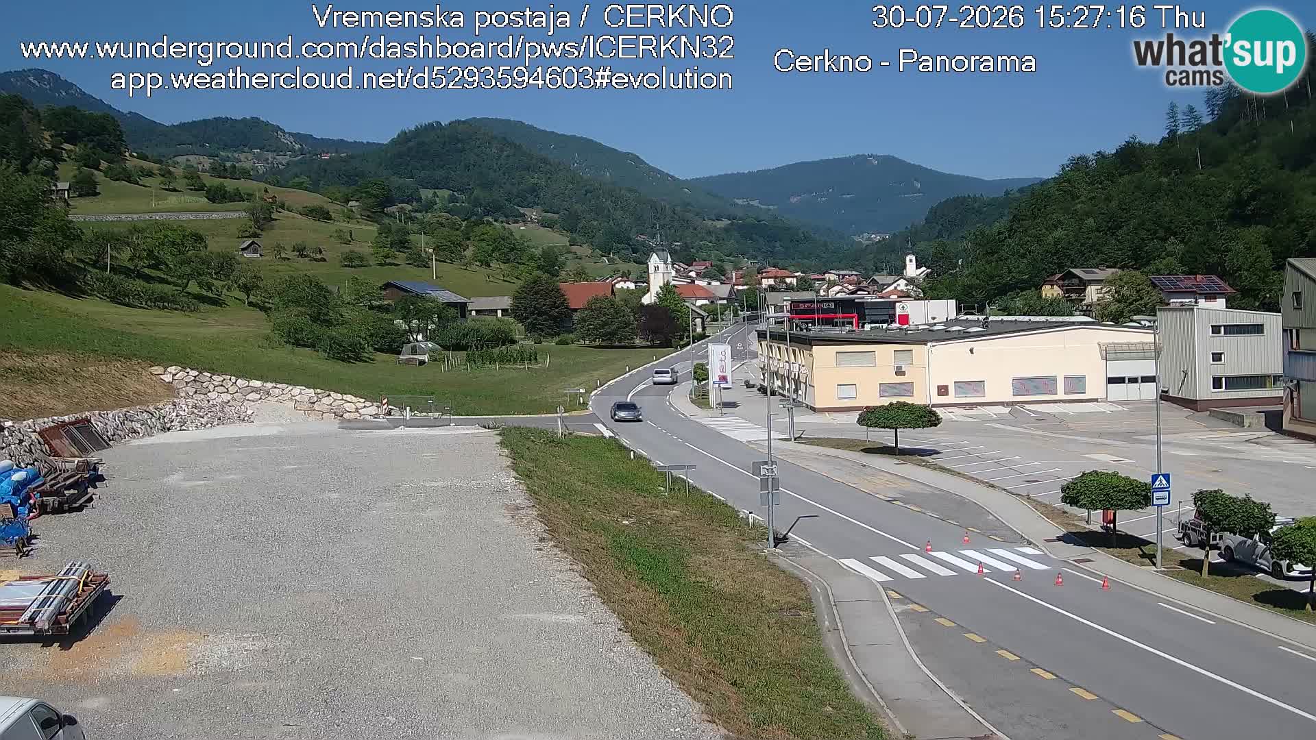 Cerkno Stadteingang Live-Webcam