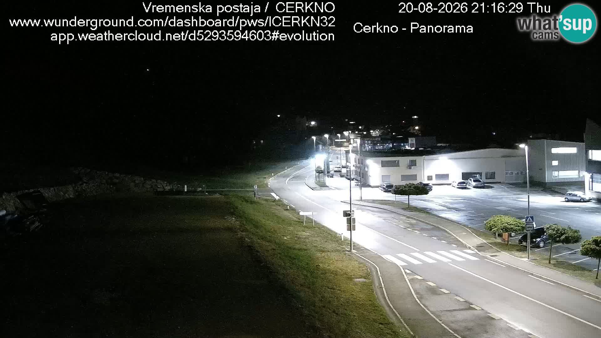 Cerkno city entrance Live Webcam
