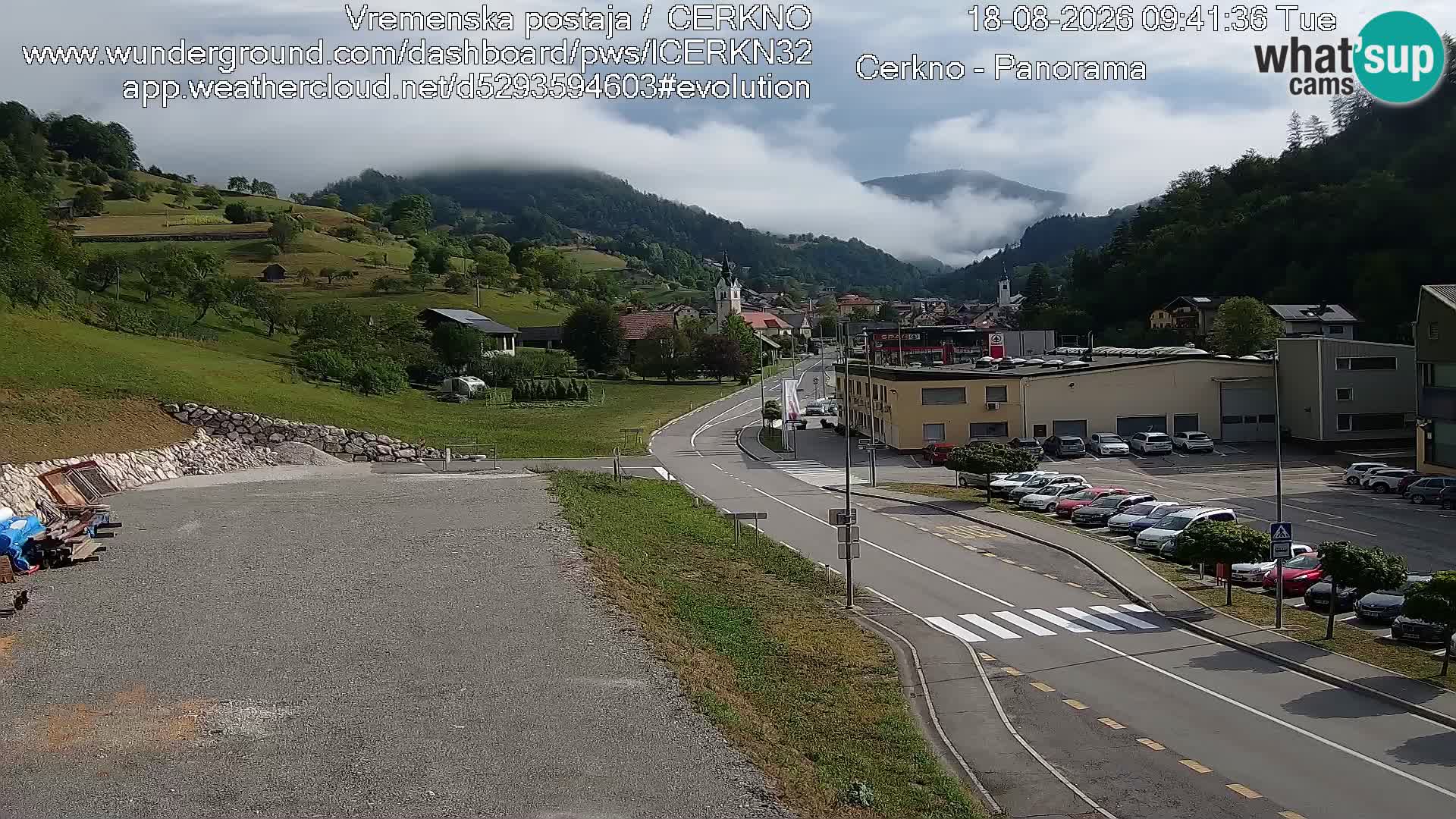 Webcam Ingresso Città di Cerkno