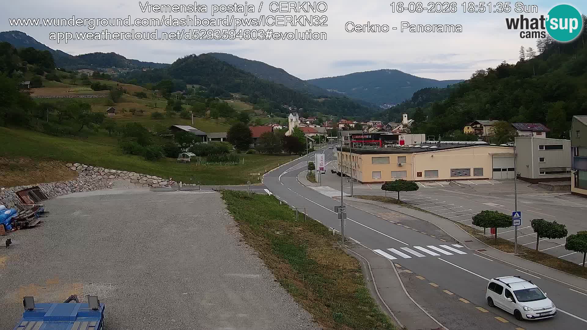 Cerkno entrada a la ciudad Webcam en vivo