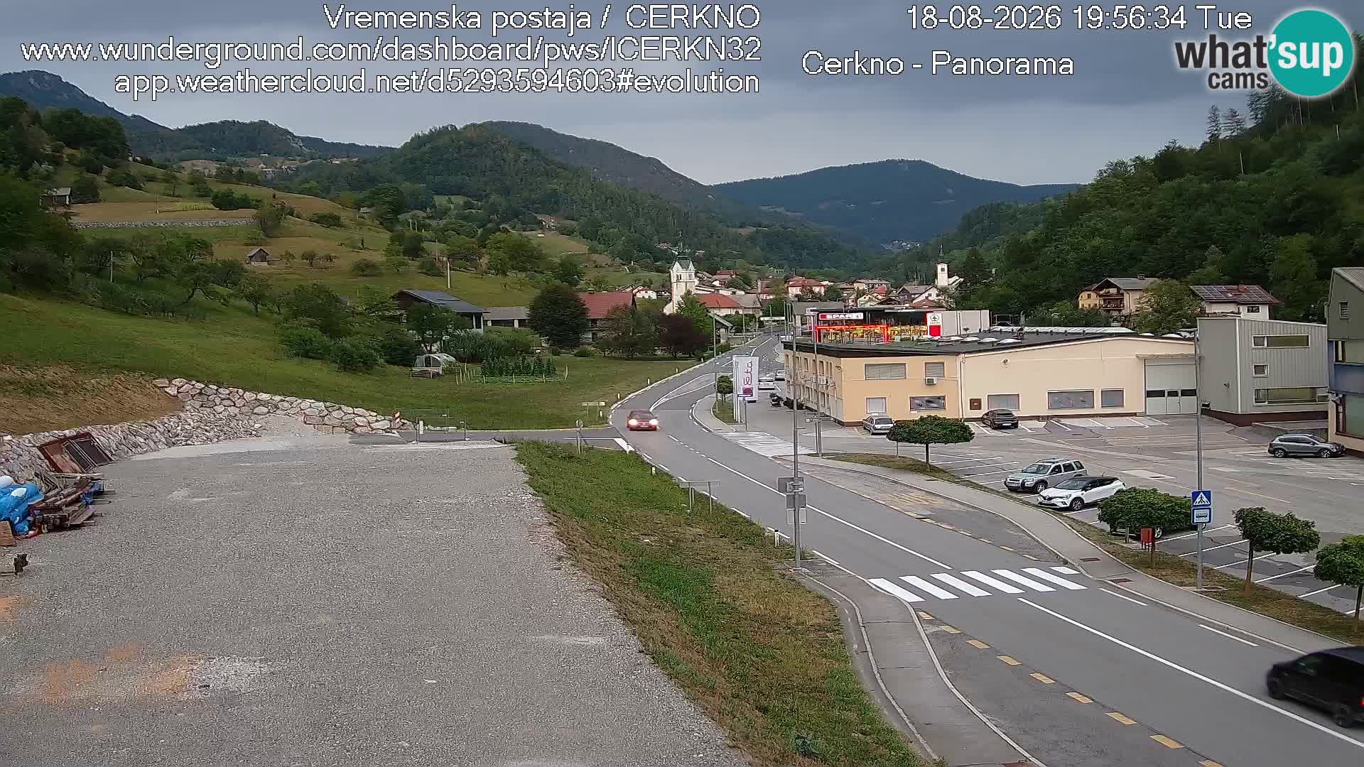 Cerkno ulaz u grad – Kamera uživo