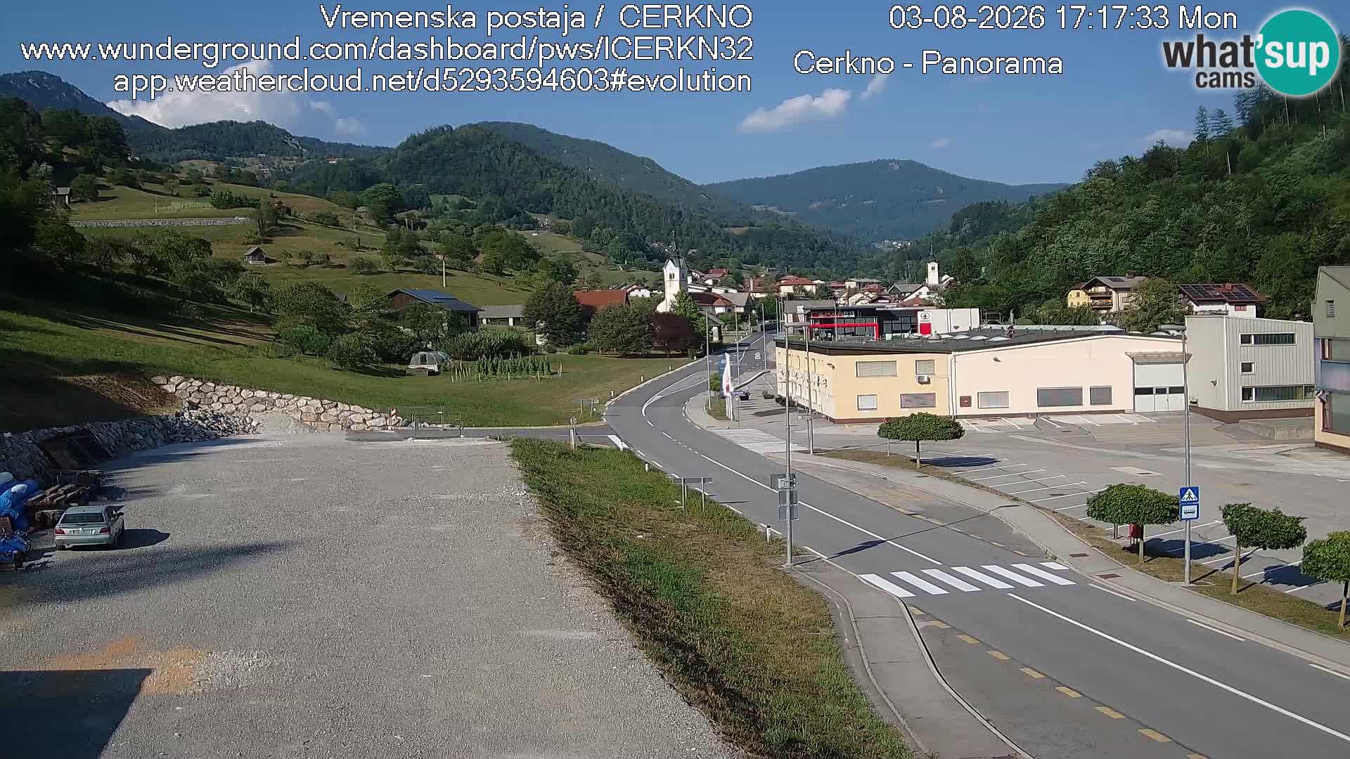 Webcam Ingresso Città di Cerkno