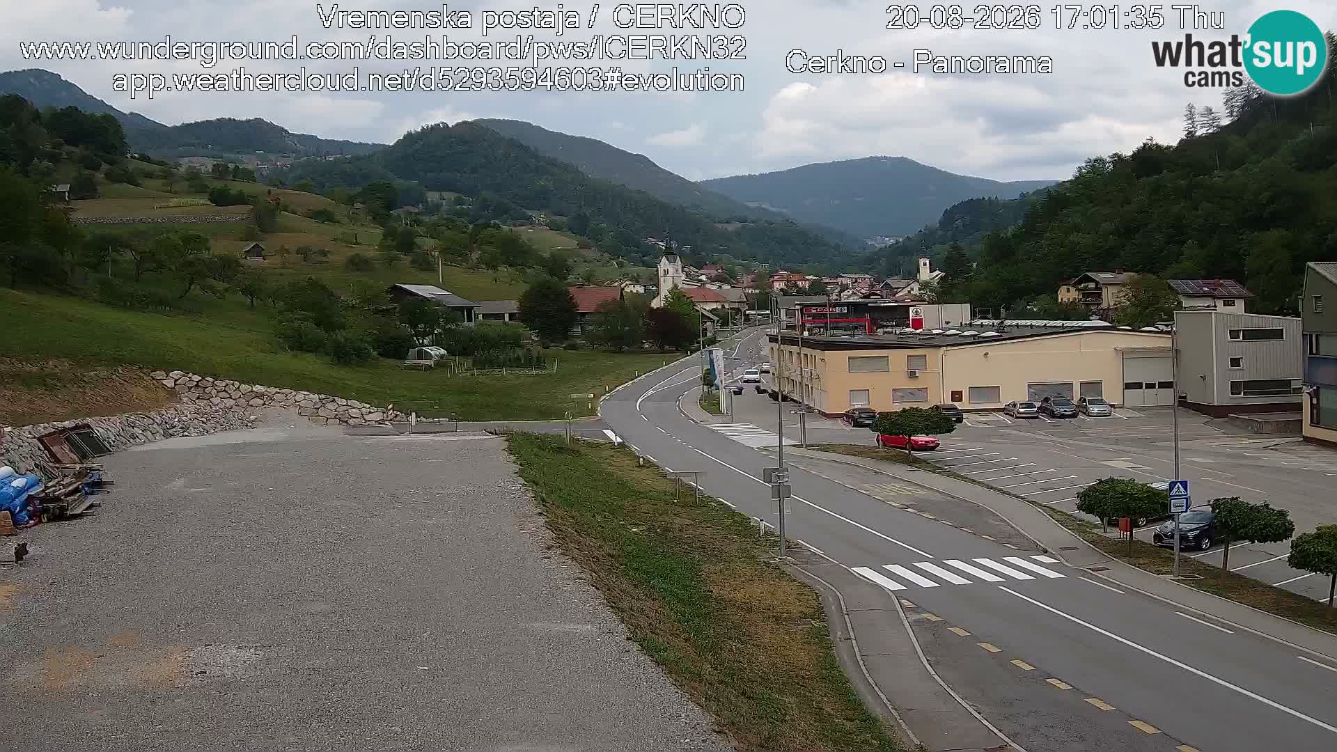 Cerkno Stadteingang Live-Webcam