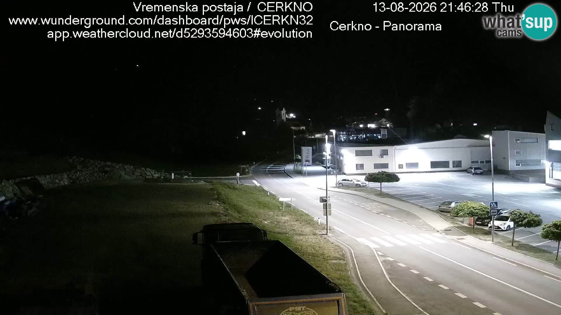 Cerkno city entrance Live Webcam