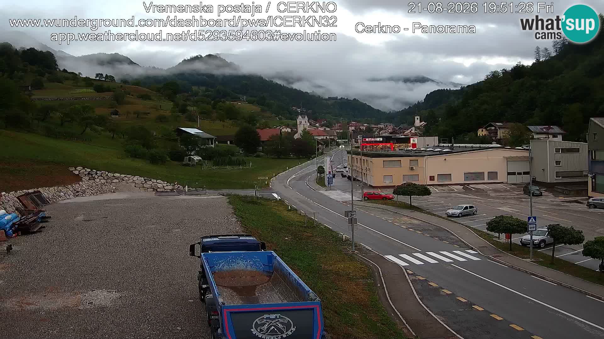 Cerkno ulaz u grad – Kamera uživo