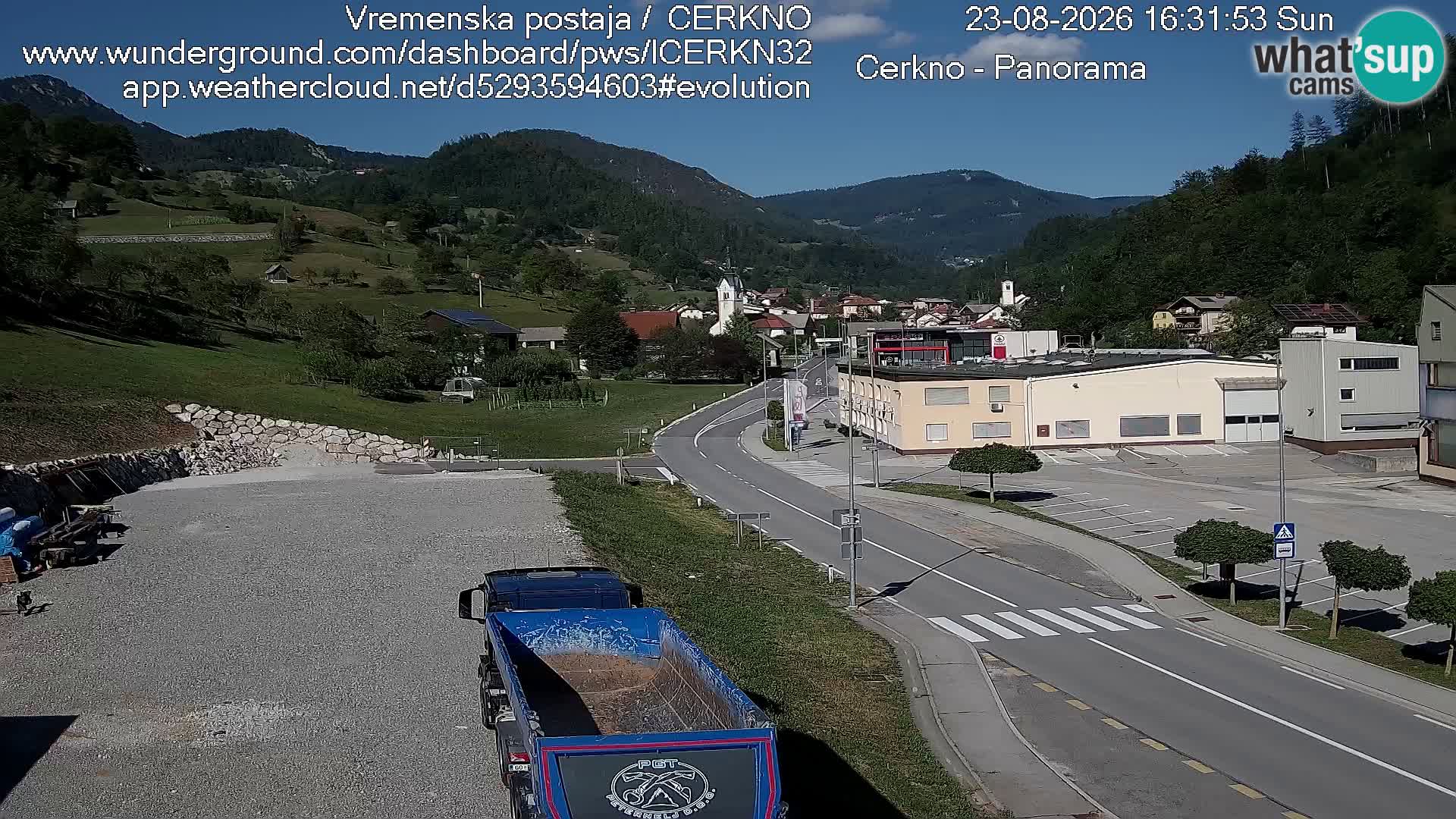 Cerkno ulaz u grad – Kamera uživo