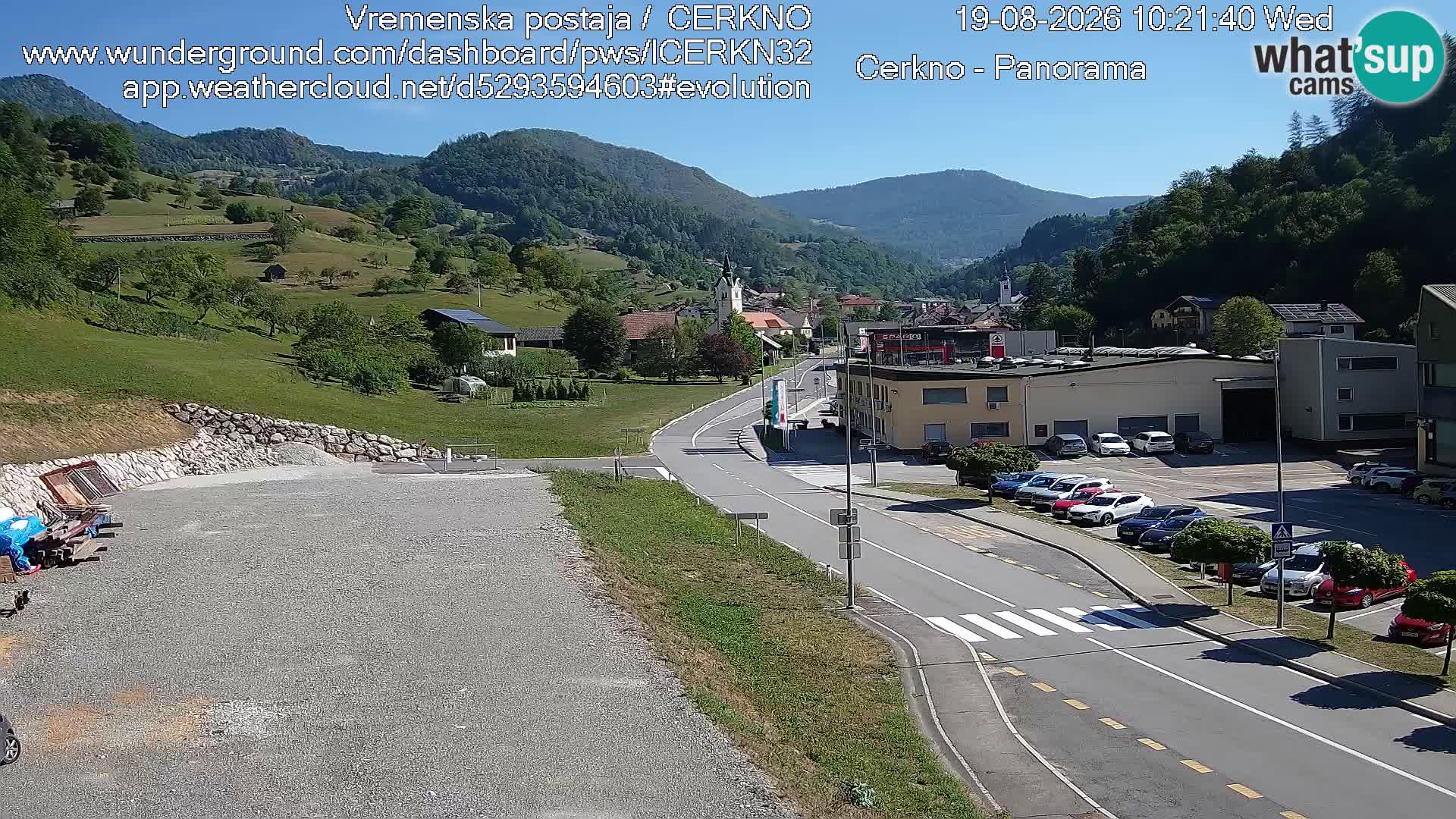 Cerkno ulaz u grad – Kamera uživo