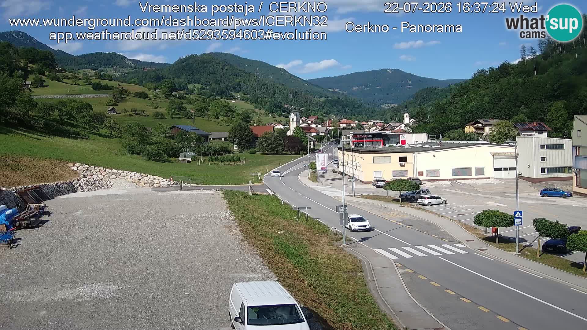 Cerkno ulaz u grad – Kamera uživo