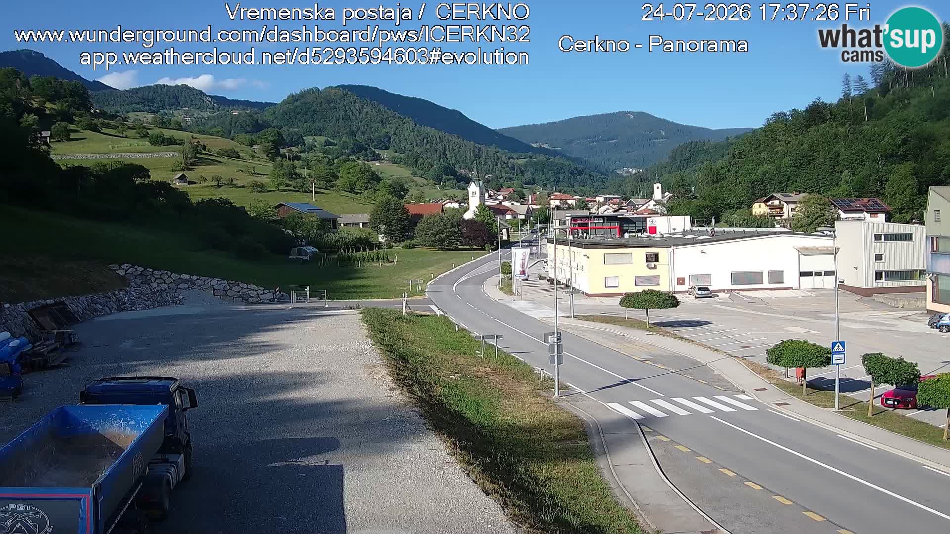 Cerkno ulaz u grad – Kamera uživo