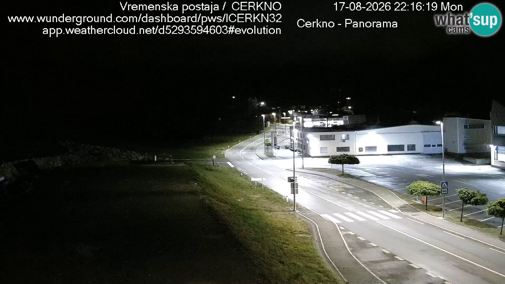 Webcam en direct – Entrée de la ville de Cerkno