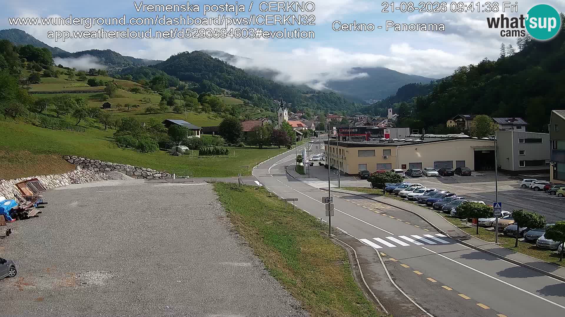Cerkno Stadteingang Live-Webcam