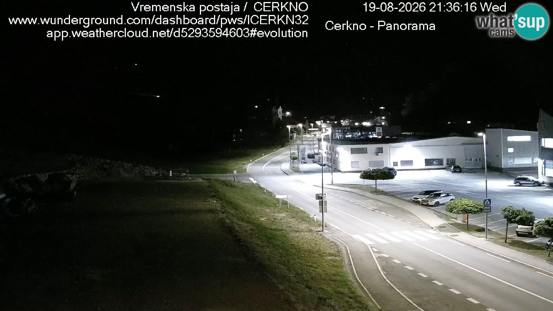 Cerkno city entrance Live Webcam